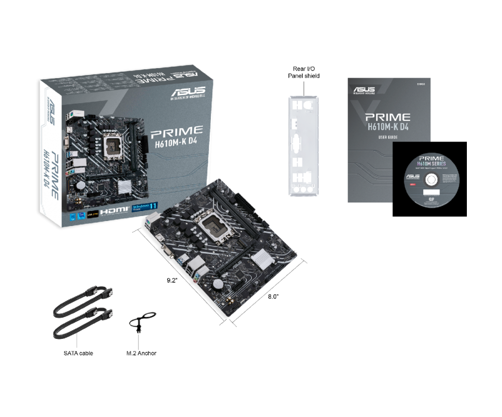 ASUS PRIME H610M-K D4 90MB1A10-M0EAY0