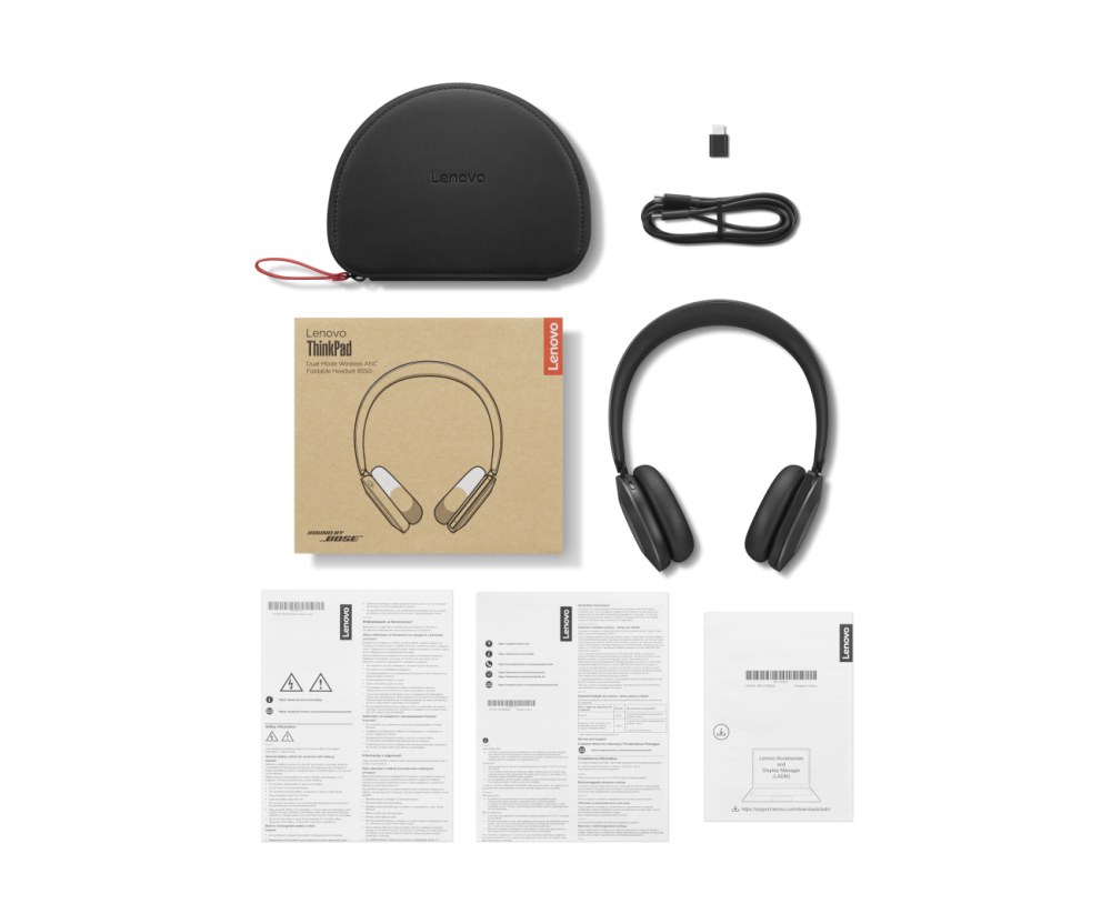 LENOVO ThinkPad 8550 4XD1T60925 Dual-Mode Wireless ANC Foldable Headset